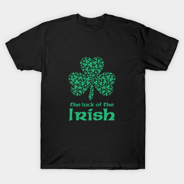 The Luck of The Irish Design. T-Shirt by Hotshots